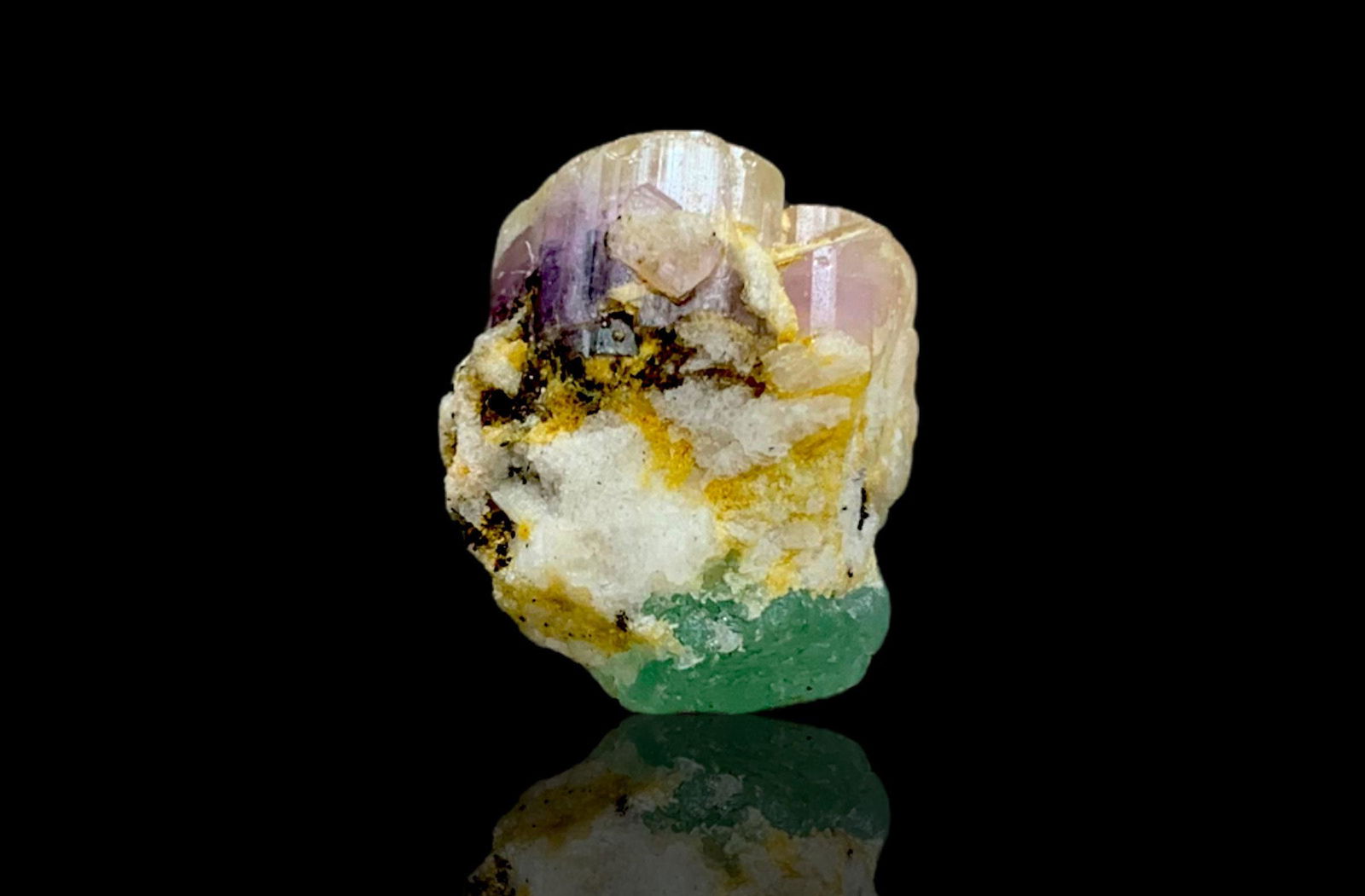 8 Grams lovely Natural Purpal Apatite Crystal with Green Flourite Specimen From Skardu pakistan (1 of 7)