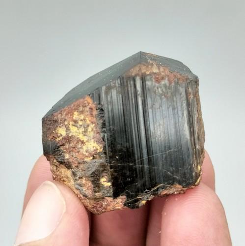 48 Gram Beautiful Perfect Natural Rare Black Tourmaline Specimen: Title: 48 Gram Beautiful Perfect Natural Rare Black Tourmaline Specimen Treatment: Natural Weight: 48 Gram Size/Dimensions: 29x27x17 mm Origin: Pakistan Reserve: $15.00 Shipping: Domestic: Flat-rate o