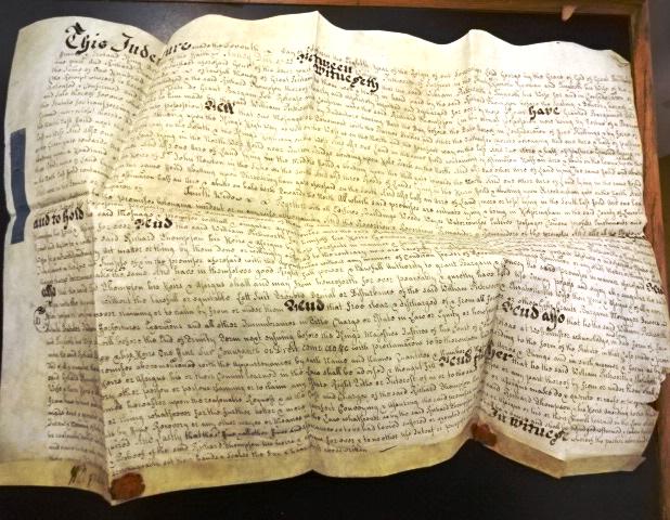 1721 English Vellum Deed Red Wax Seals (1 of 4)