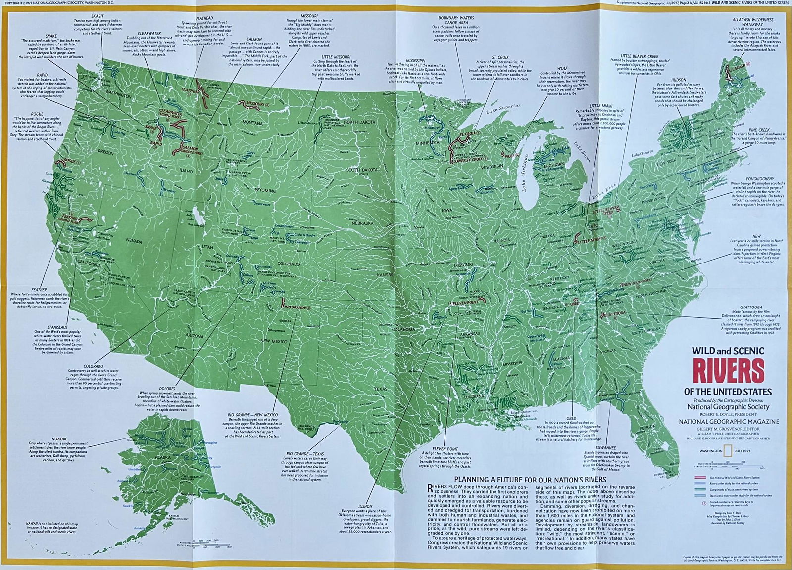 Vintage Map Of Usa Map Of Rivers Of The United States National Geographic 153801472 1 X 