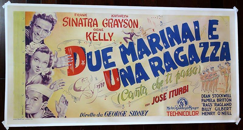 Anchors Aweigh (1945) 81" X 39.5" Italian Movie Poster LB (1 of 1)