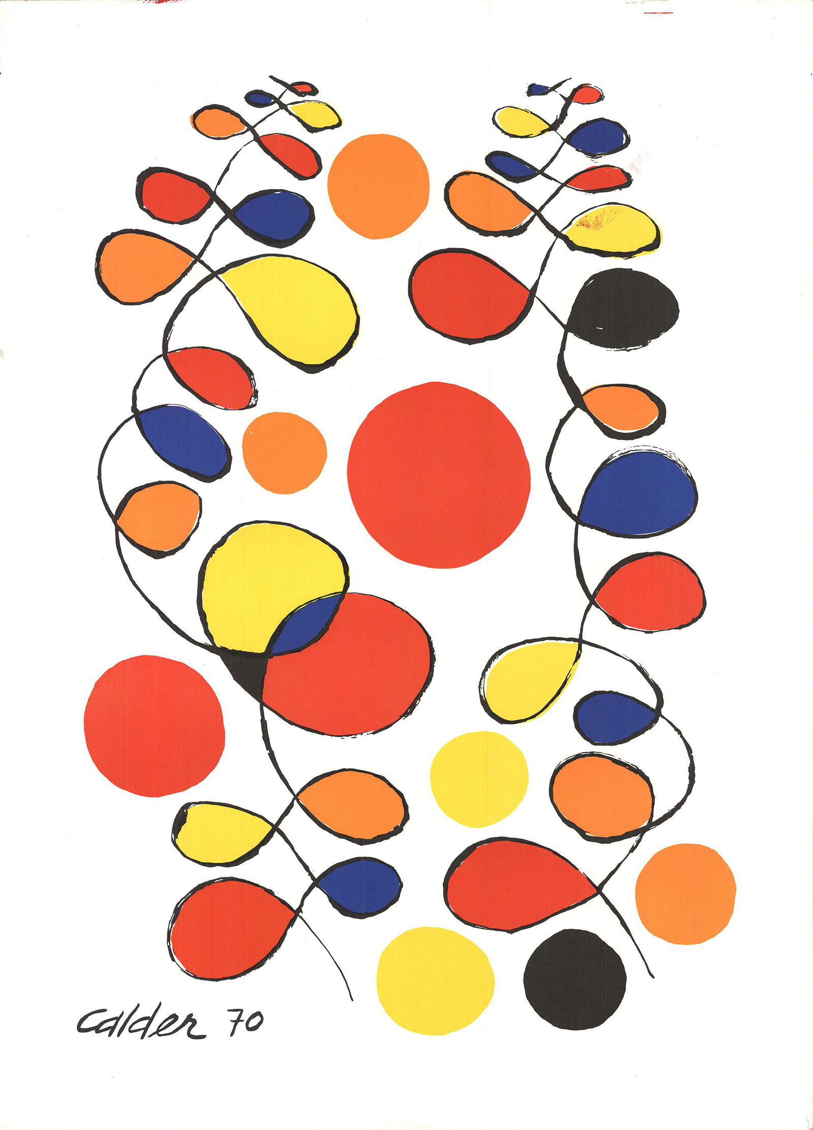 Alexander Calder - Copeaux de Spirales - 1970 Lithograph 35" x 25.25" (1 of 3)