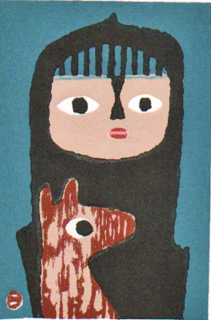 Umetaro Azechi (1902 - 1999): Mt Boy And Dog (1 of 1)