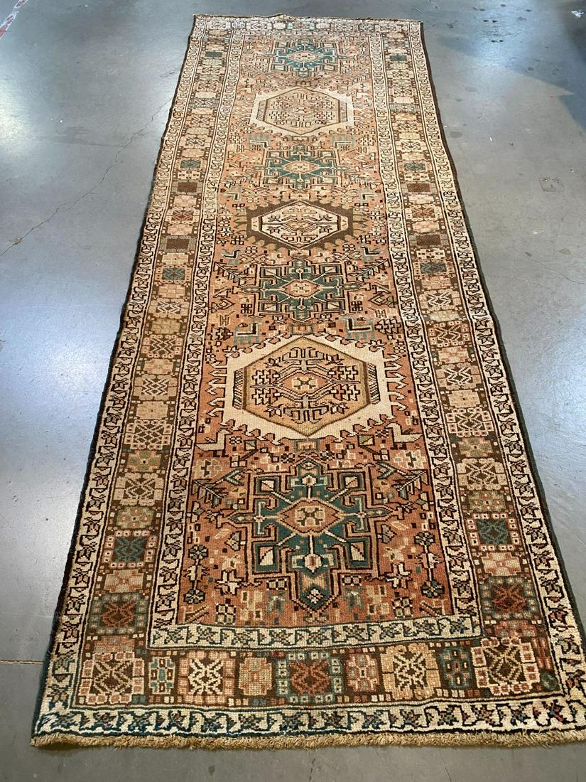 VINTAGE PERSIAN HERIZ RUNNER 3'.8"X11' (1 of 9)