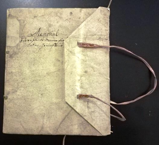 1738 Manuscript Memorandum Book Numerous Blanks (1 of 4)