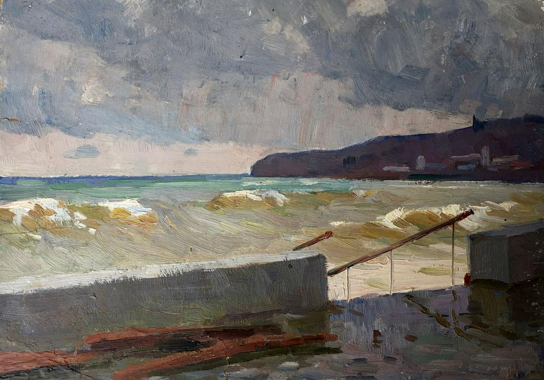 Oil painting Sea view Unknown artist (1 of 14)