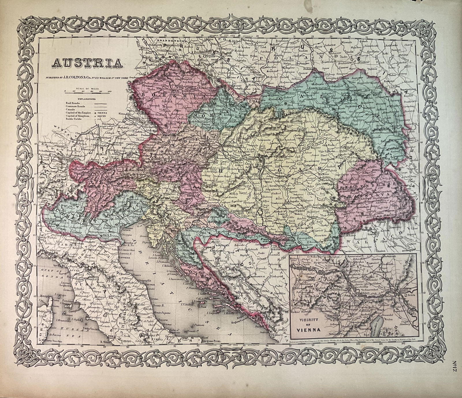 1859 Austrian Empire by Colton (1 of 1)