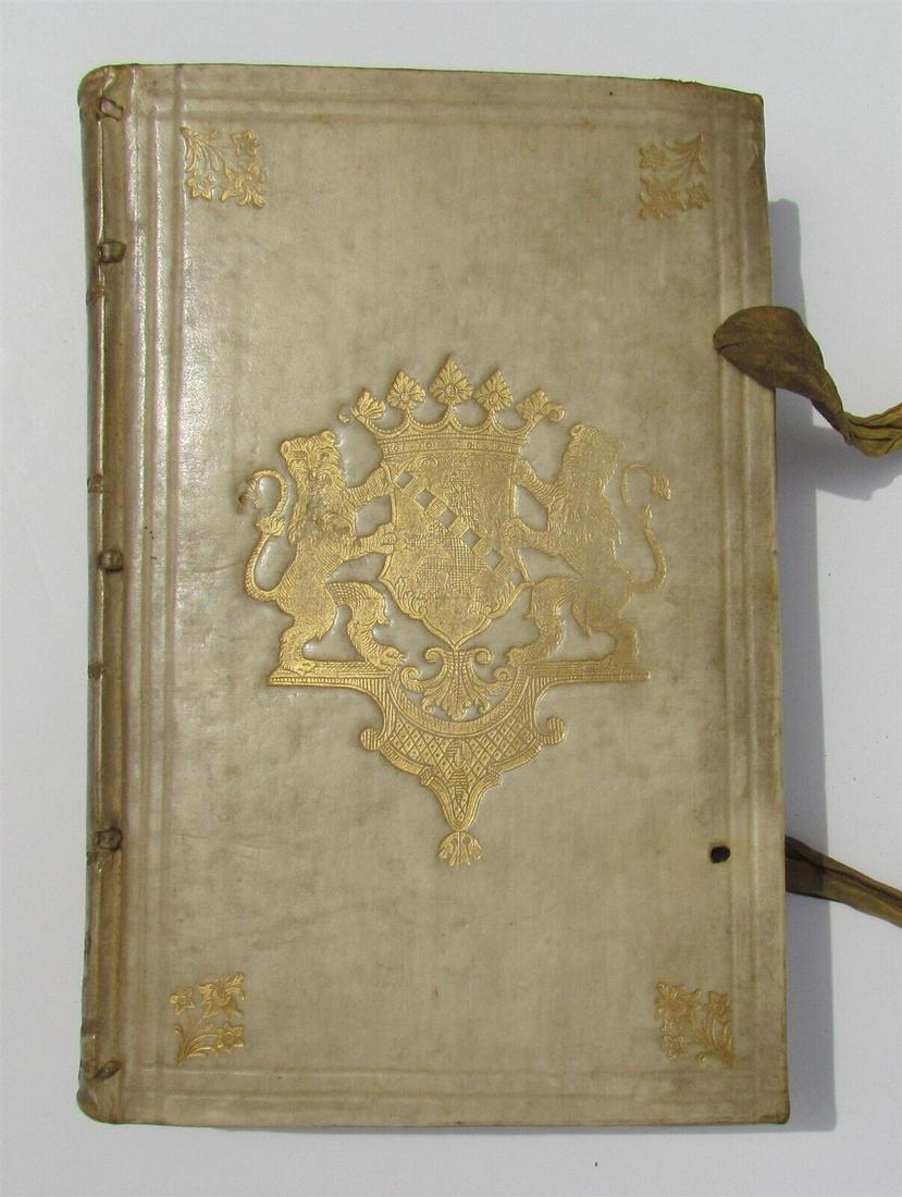 1777 MYTHOLOGY Pantheum mythicum ILLUSTRATED antique ARMORIAL VELLUM BINDING (1 of 12)
