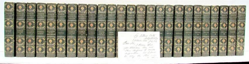 1900 WORKS of CHARLES READE 25 volumes SIGNED LETTER antique LTD ED Grolier Soc. (1 of 1)