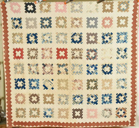 Very Early Chimney Sweep Quilt, Brilliant Blues