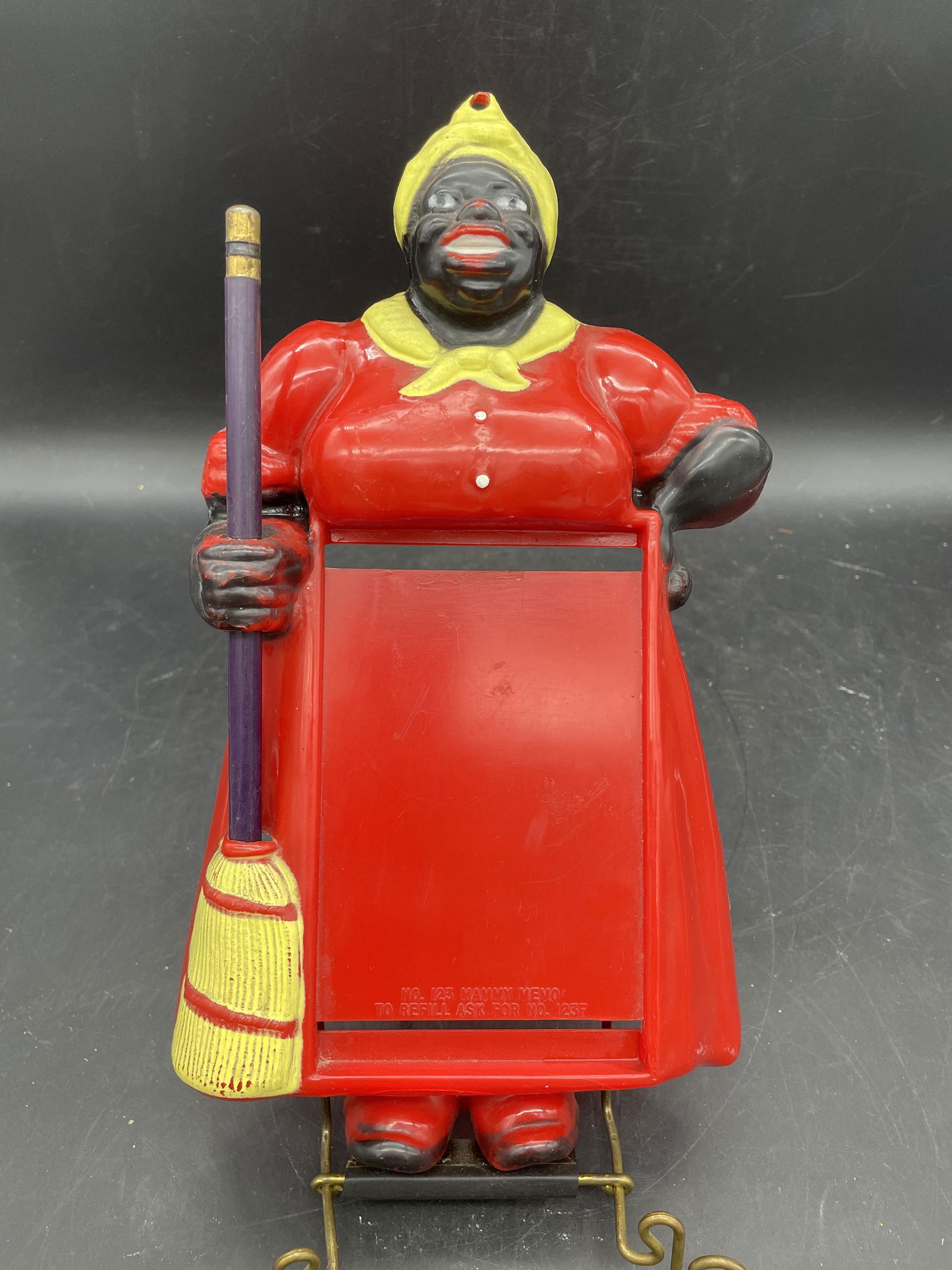 VINTAGE AFRICAN AMERICAN LIST HOLDER WITH PAD & PENCIL (1 of 8)