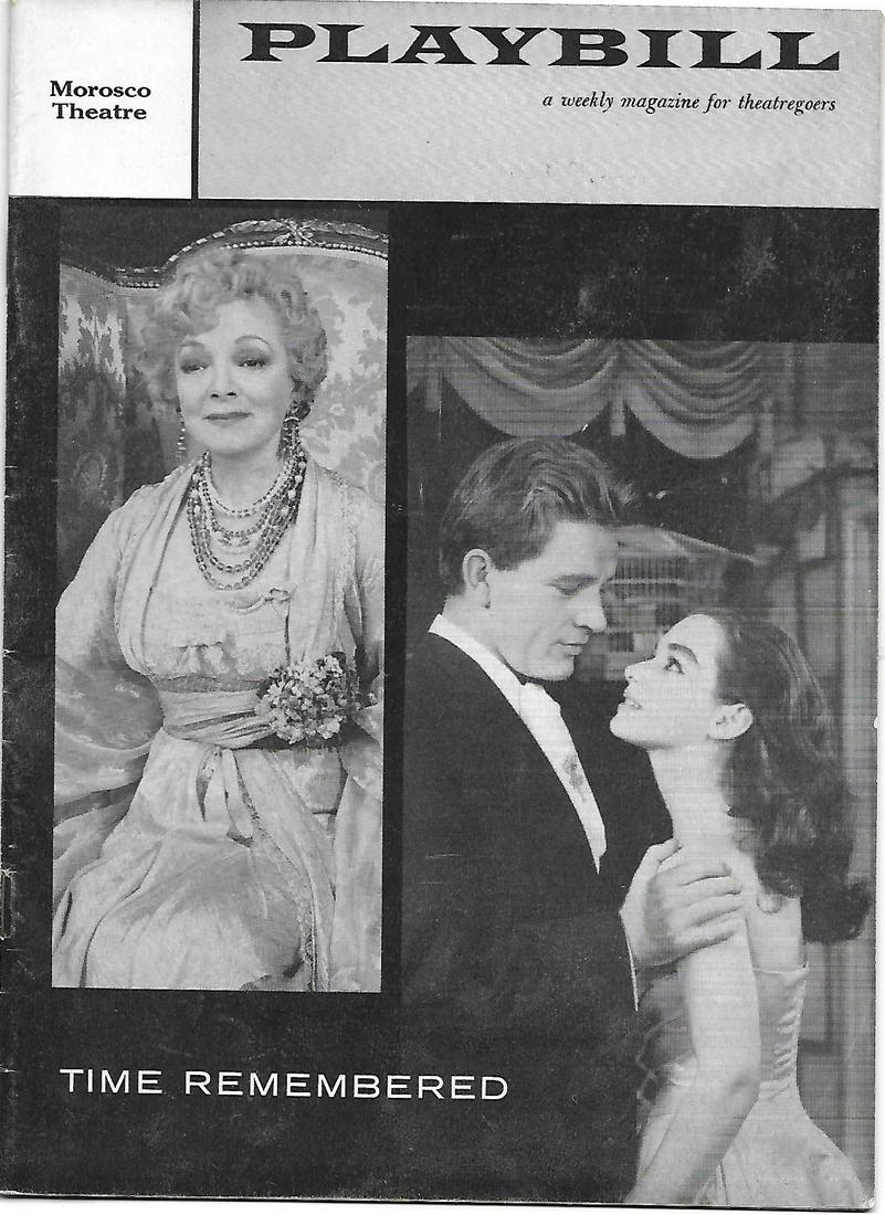 Playbill: "Time Remembered" - Richard Burton, Helen Hayes, Susan Strassberg: Jean Anouilh, Author (1 of 2)