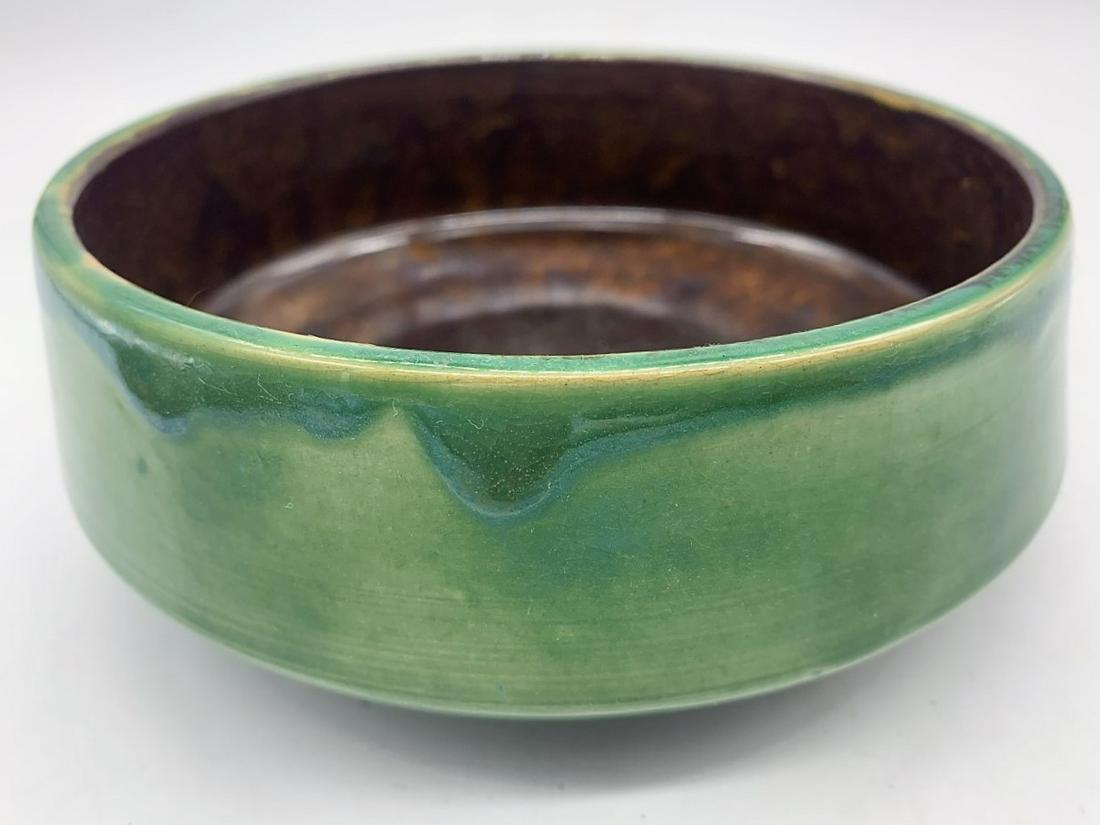 1952 Green Studio Art Pottery Signed Bowl (1 of 8)