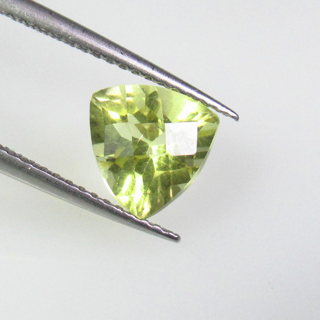 2.61 Ctw Natural Lemon Quartz Trillion Cut (1 of 2)