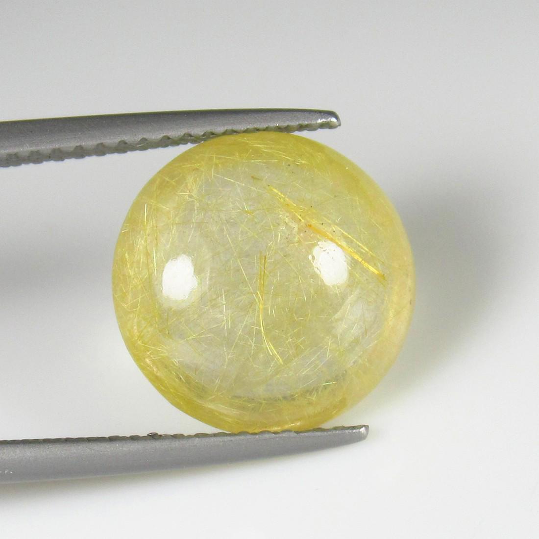 Natural Golden Rutile Quartz - 6.84 Ct (1 of 2)