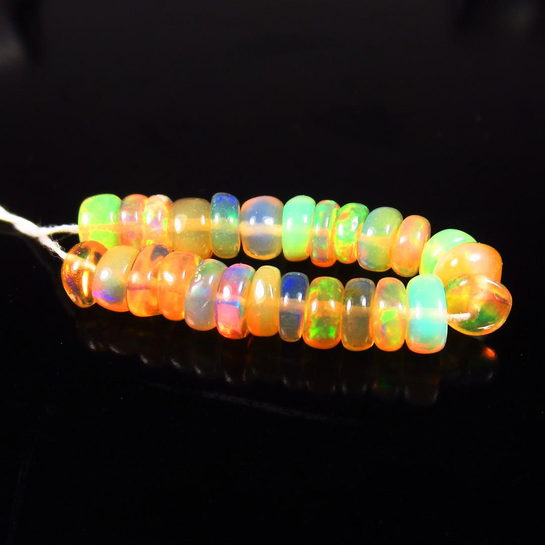 Natural Multicolor Opal Beads - 6.97 Ct (1 of 2)