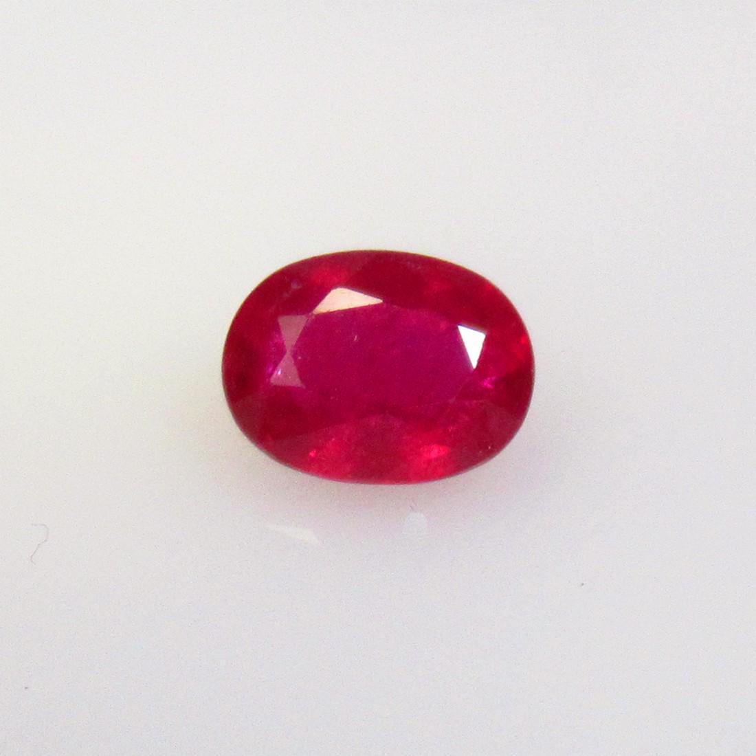 1.87 Ctw Natural Mozambique Red Ruby Oval Cut (1 of 2)