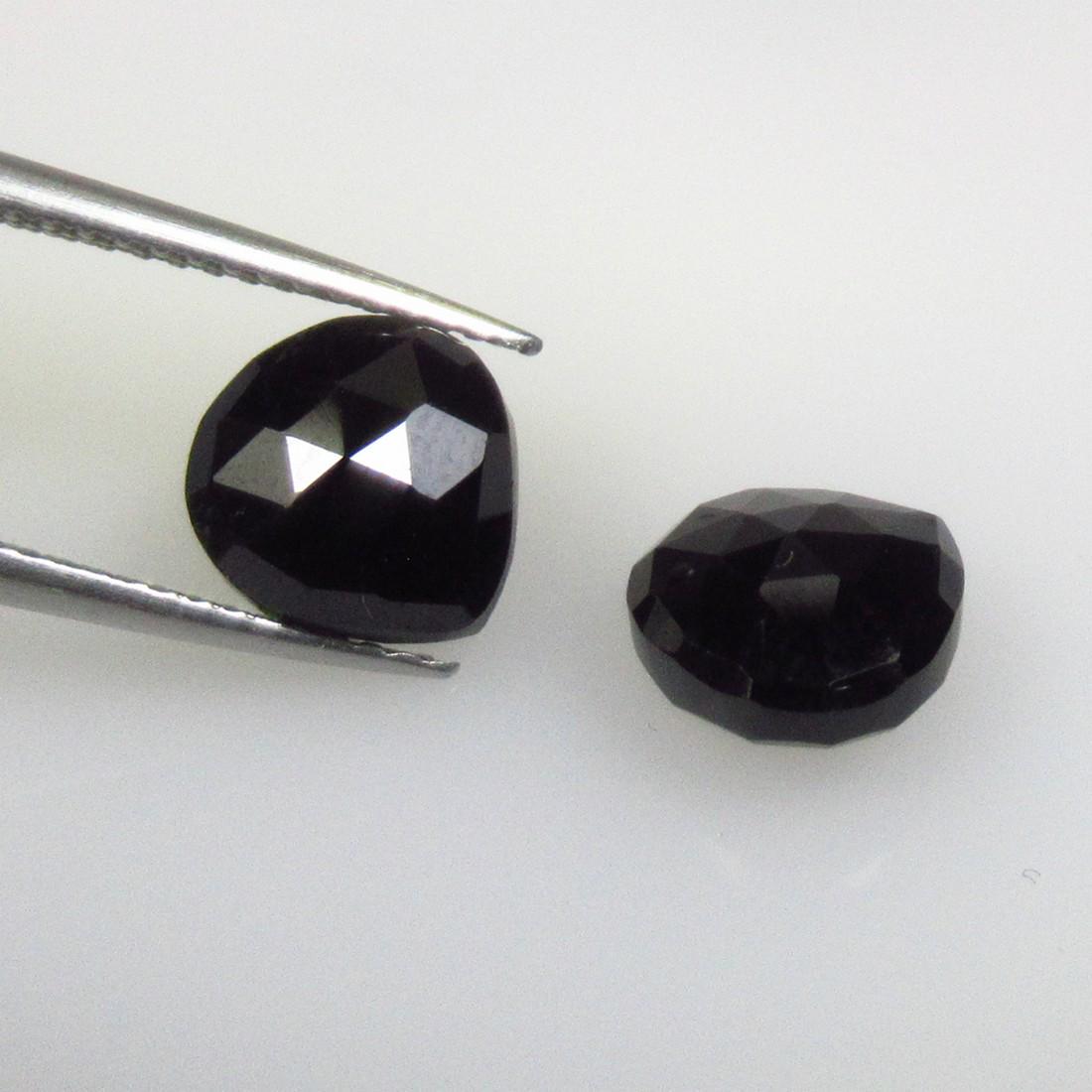 5.41 Ctw Natural Black Onyx Pear Pair (1 of 2)