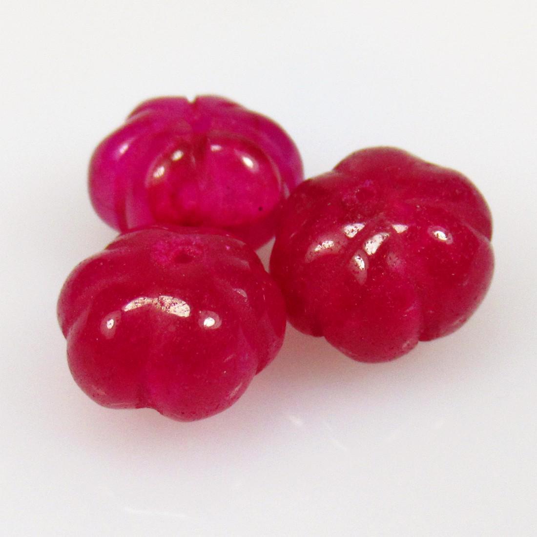 14.96 Ctw Natural 3 Drilled Pink Onyx Beads: No Reserve! Title: 14.96 Ctw Natural 3 Drilled Pink Onyx Beads Stone Clarity: Opaque Gemstones: Natural Onyx Beads Carat Weights: 14.96 Size/Dimensions: 9.40 - 10.70 mm / 3 Pc's Additional Information