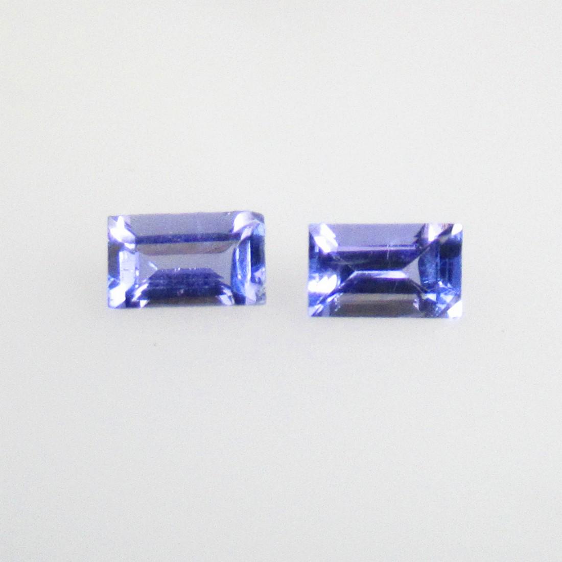 0.63 Ctw Natural Tanzanite Octagon Pair: No Reserve! Title: 0.63 Ctw Natural Tanzanite Octagon Pair Stone Clarity: VVS Gemstones: Natural Tanzanite Carat Weights: 0.63 Size/Dimensions: 4.80 x 3.00 x 2.40 mm / 2 Pc's Additional Information: T