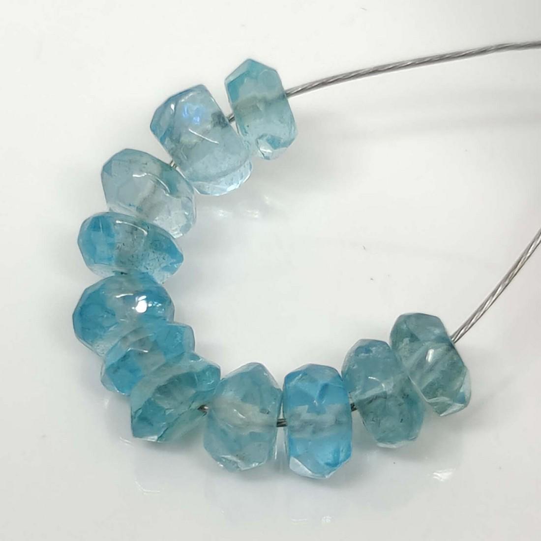 2.55 Ct 'Top Quality' Natural Neon Blue Apatite 11 Drilled Beads: No Reserve! Title: 2.55 Ct 'Top Quality' Natural Neon Blue Apatite 11 Drilled Beads Additional Information: Gemstones: Natural Neon Blue Apatite Carat Weights: 2.55 ct Size/Dimensions: 3.50 - 4.00 mm 