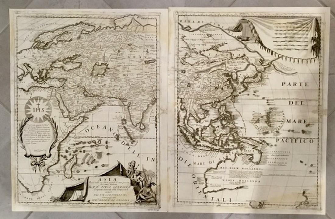 Coronelli Asia 1690, double sheet map (1 of 2)