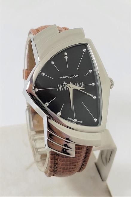 New HAMILTON Ventura Men's Quartz Watch H244112 Black Dial - Display Product (1 of 8)