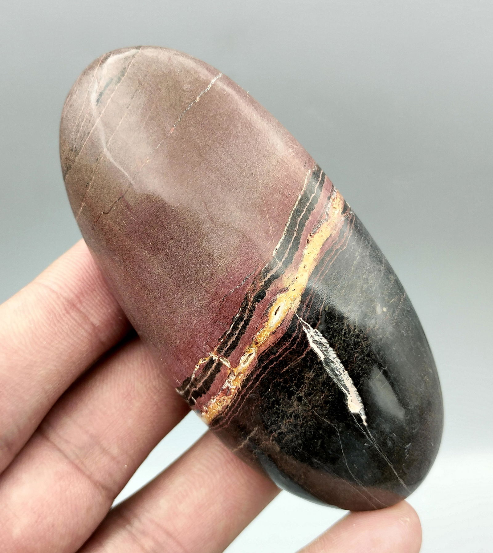 115 Grams Stunning Natural Hand Made Mix Color Jasper Healing Palm: Title: 115 Grams Stunning Natural Hand Made Mix Color Jasper Healing Palm Gemstone Type: Carving Weights: 115 Grams Size/Dimensions: 77x33x19 mm Origin: Pakistan Reserve: $20.00 Shipping: Domestic: Fl