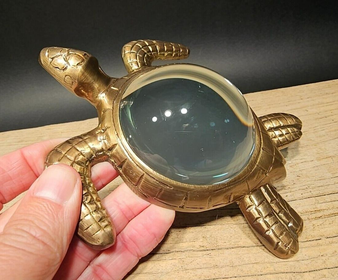 Brass Sea Turtle Magnifying Glass (1 of 13)