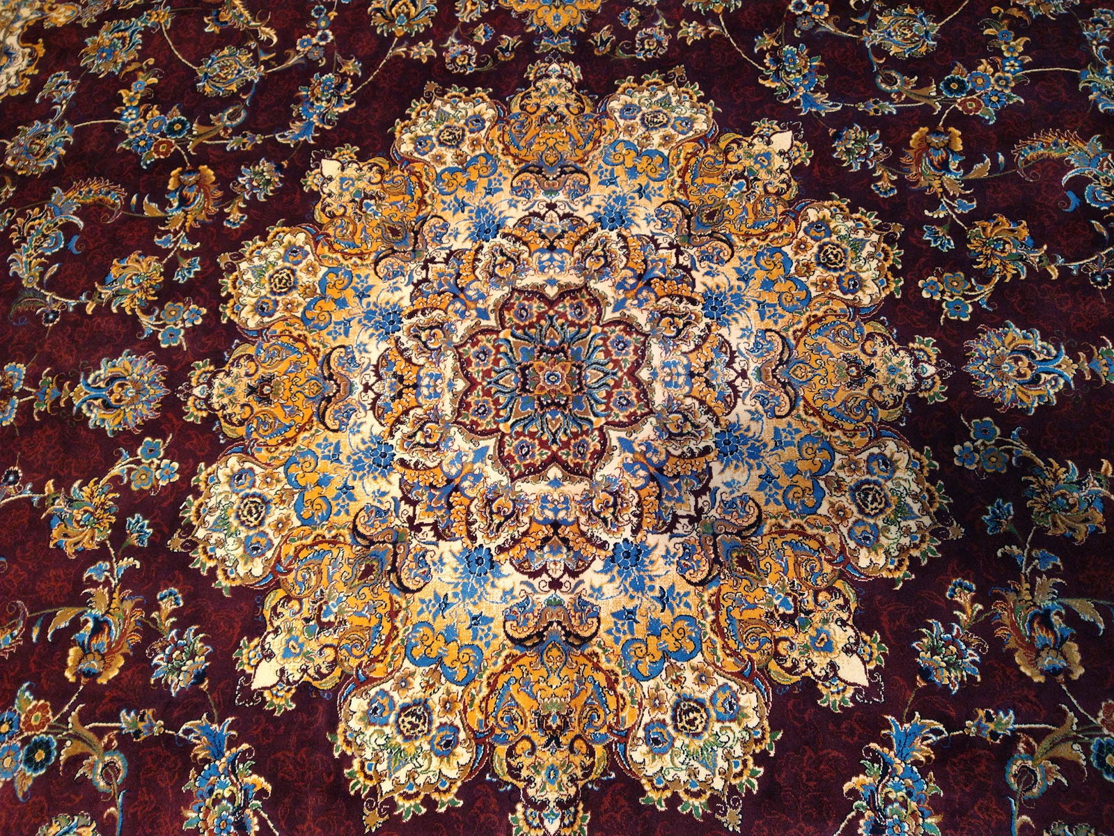 6' x 9' Burgundy Bamboo Silk Rug Traditional fancy #F-5557 (1 of 20)