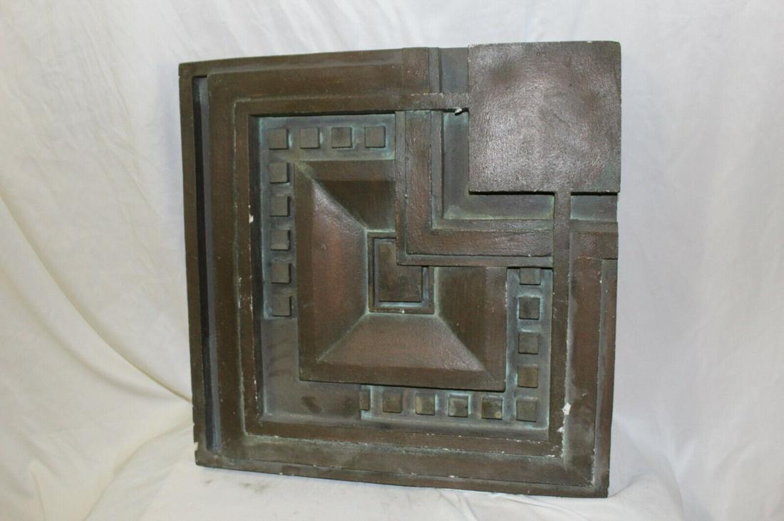 Art Deco /Modern wall panel . Casting after FRANK LLOYD WRIGHT (1 of 8)