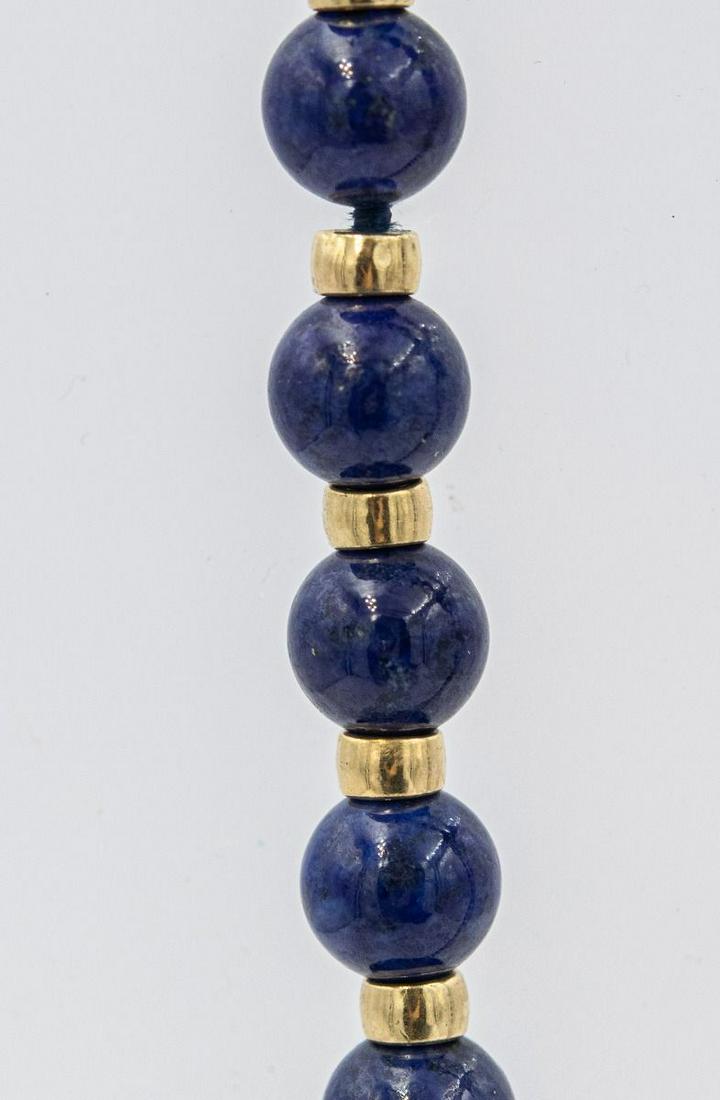 Estate Beaded Lapis Lazuli Necklace (1 of 2)