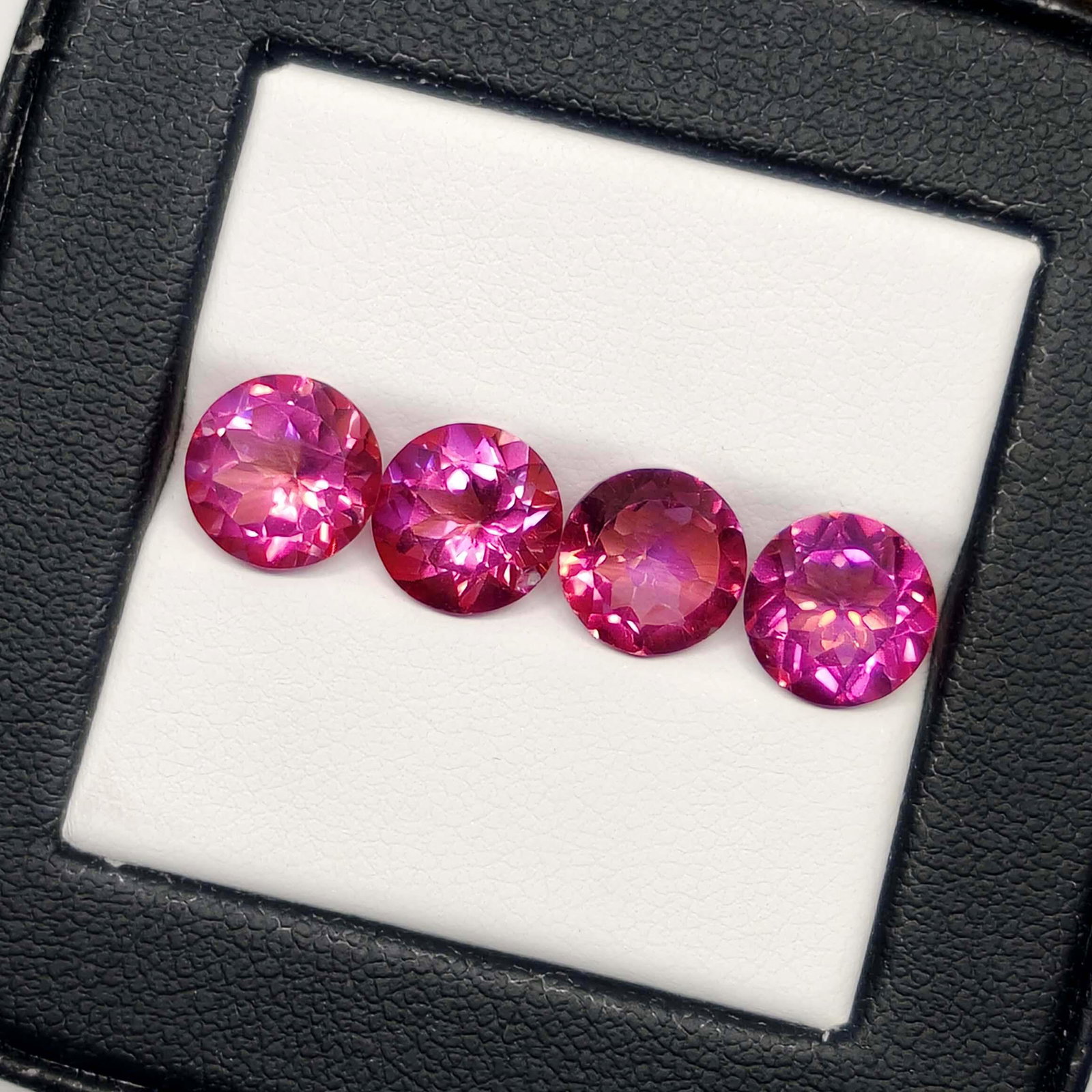 6.50 ct Rare Natural Fantabulous Quartz Lot: No Reserve! Title: 6.50 ct Rare Natural Fantabulous Quartz Lot Additional Information: Gemstones: Natural Mystic Quartz Carat Weights: 6.50 ct Size/Dimensions: 8 X 8 mm Treatment: Coated Materials & T