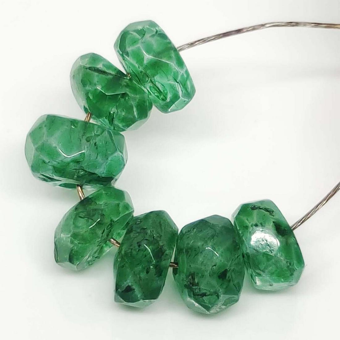 5 Ct Natural Emerald Drilled Beads: No Reserve! Title: 5 Ct Natural Emerald Drilled Beads Additional Information: Gemstones: Natural Emerlad Carat Weights: 5 ct Size/Dimensions: 5 mm Approx Treatment: Coated Materials & Techniques: Emer