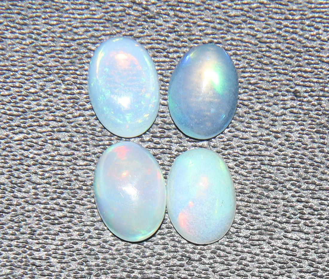 Lovely " Multi Flashy Natural Ethiopian Opal " 1.32 Cts Natural Ethiopian Opal Set (1 of 2)