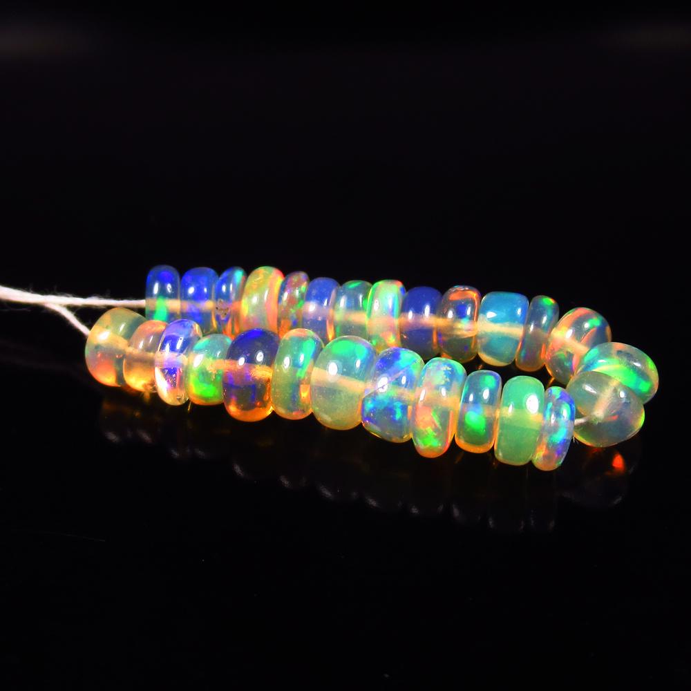 Natural Multicolor Opal Beads - 5.75 Ct (1 of 2)