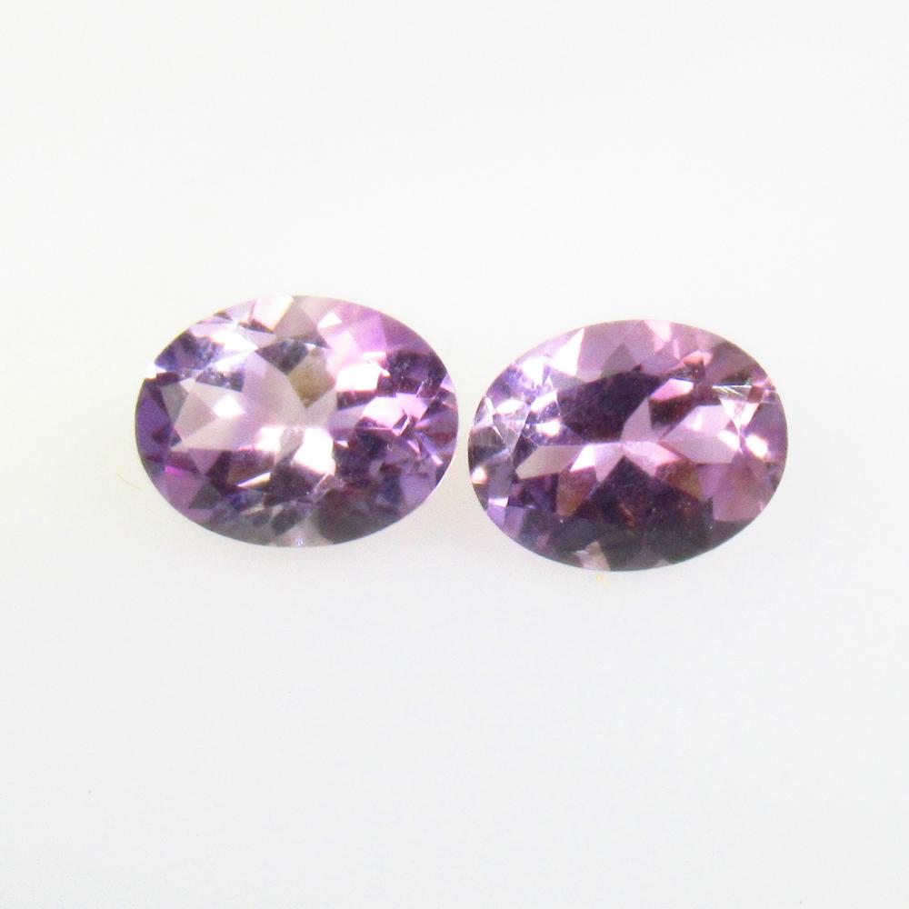 3.26 Ctw Natural Purple Amethyst Oval Pair (1 of 2)