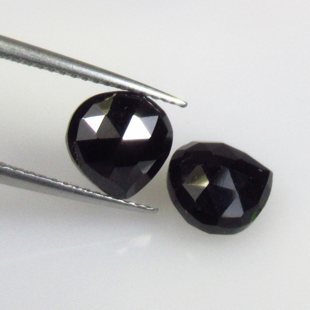 4.93 Ctw Natural Black Onyx Pear Pair (1 of 2)