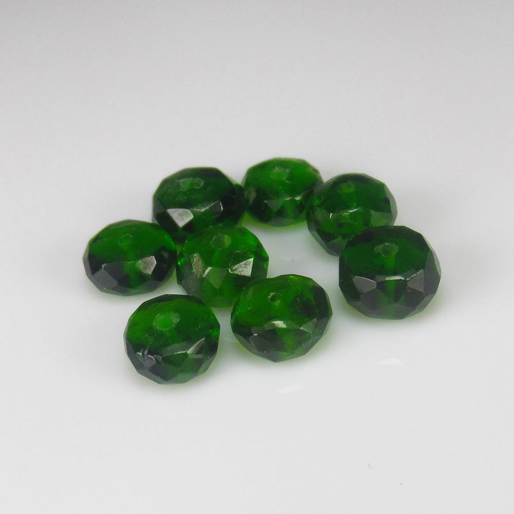 Natural Chrome Diopside Beads - 6.42 Ct: No Reserve! Shipping: Domestic: Flat-rate of $7.00 to anywhere within the contiguous U.S. International: Foreign shipping rates are determined by destination. International shipping may be subject to