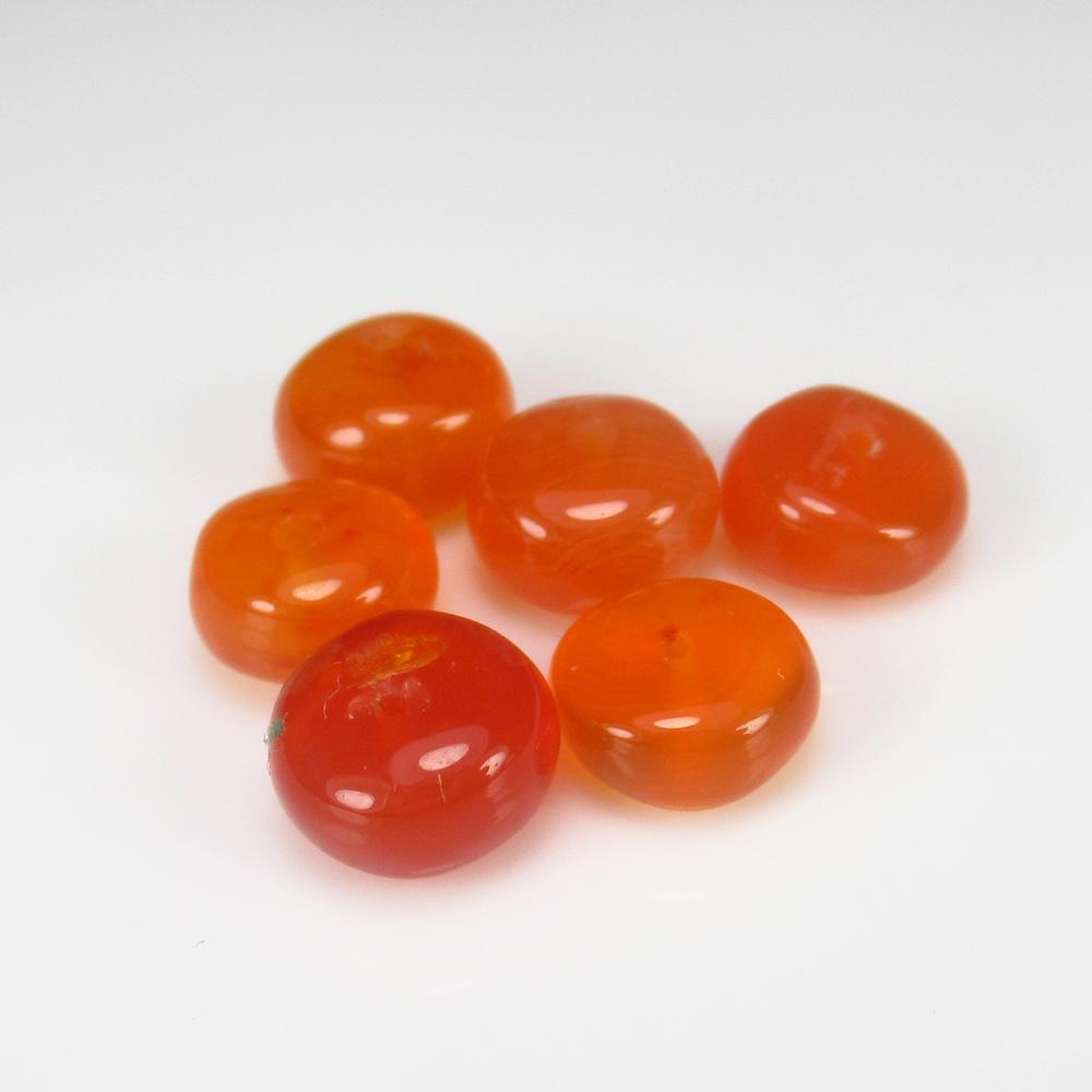 Natural Carnelian Beads - 10.28 Ct: No Reserve! Shipping: Domestic: Flat-rate of $7.00 to anywhere within the contiguous U.S. International: Foreign shipping rates are determined by destination. International shipping may be subject to 