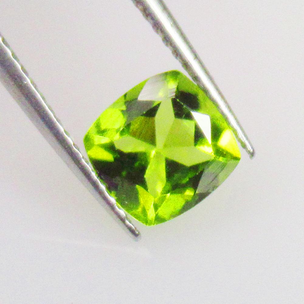 1.85 Ctw Natural Pakistan Peridot Cushion Cut: No Reserve! Title: 1.85 Ctw Natural Pakistan Peridot Cushion Cut Stone Clarity: VVS Gemstones: Natural Peridot Carat Weights: 1.85 Size/Dimensions: 7.20 x 7.00 x 4.60 mm Additional Information: Top Cl