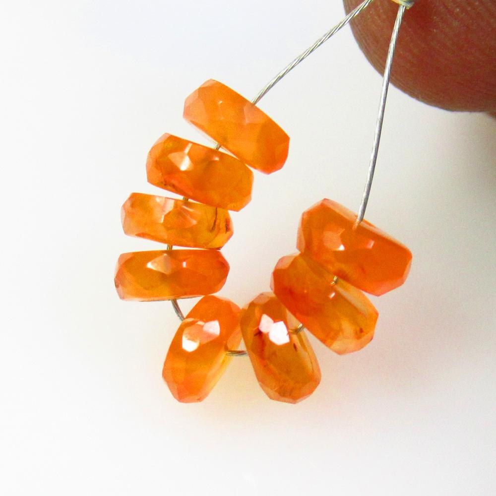 6.41 Ctw Natural 8 Orange Carnelian Round Beads: No Reserve! Title: 6.41 Ctw Natural 8 Orange Carnelian Round Beads Stone Clarity: Semi-Transparent Gemstones: Natural Carnelian Beads Carat Weights: 6.41 Size/Dimensions: 6.00 - 6.30 mm / 8 Pc's Addit