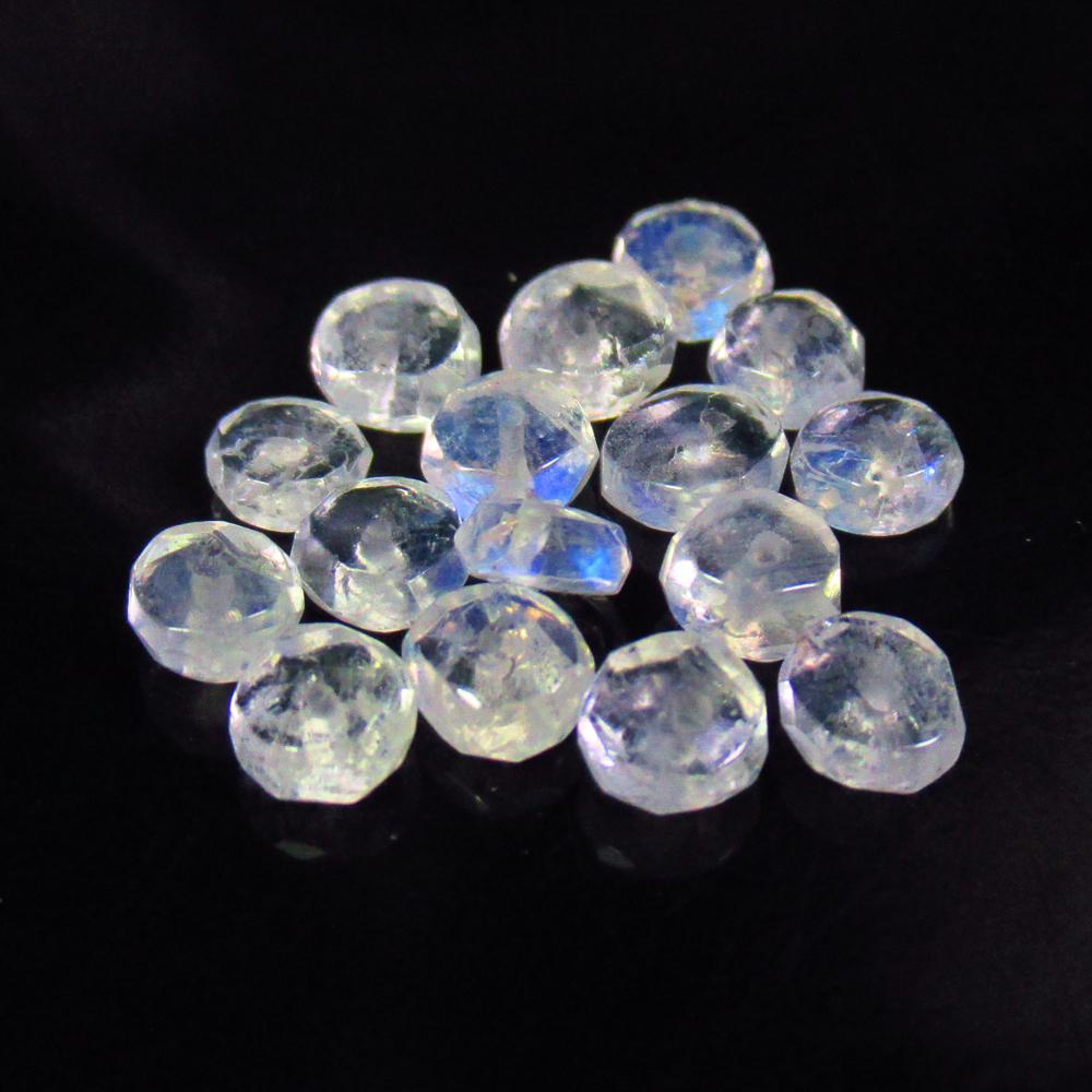 4.60 Ctw Natural 16 Drilled Blue Moonstone Round Beads: No Reserve! Title: 4.60 Ctw Natural 16 Drilled Blue Moonstone Round Beads Stone Clarity: Semi-Transparent Gemstones: Natural Moonstone Beads Carat Weights: 4.6 Size/Dimensions: 4.10 - 4.50 mm / 16 P'c