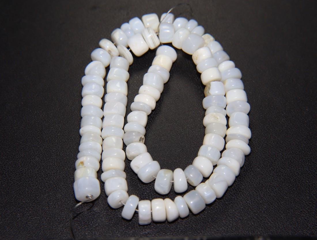 Beautiful " White Opal Beads " 97.42 Cts Natural Ethiopian White Opal (1 of 3)