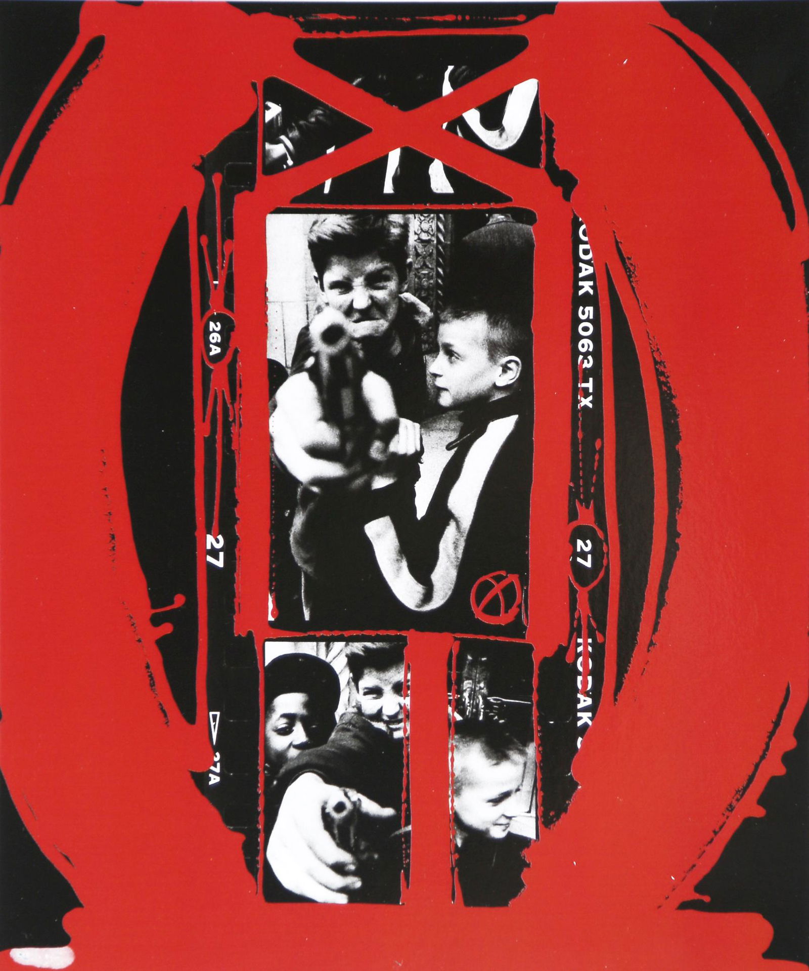 William Klein: Gun 1, 1955. Painted in 1999: Artist: William Klein Title: Gun 1, 1955. Painted in 1999 Print Date: 2008 Medium: High Quality Photo Lithograph Print with Copyright William Klein Print Origin: Printed in Italy - Portfolio Edition b