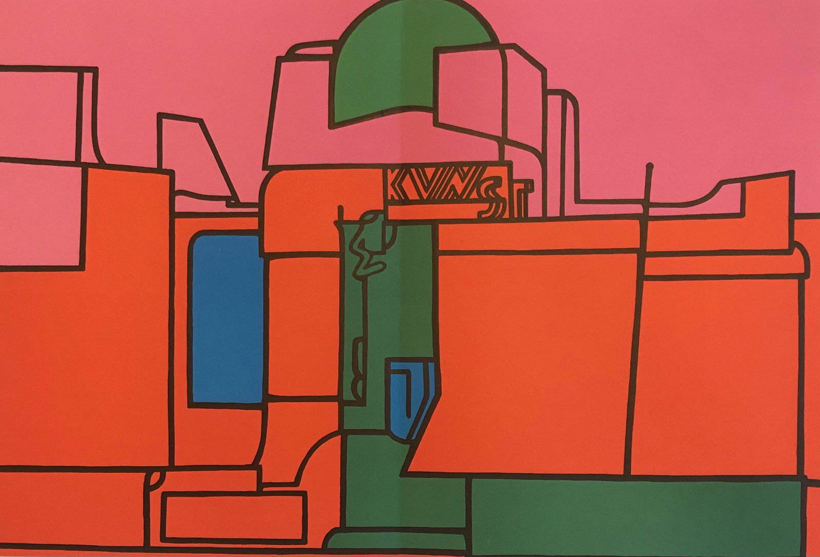 Adami Lithograph DM08188d Derriere le Miroir 1970 (1 of 1)