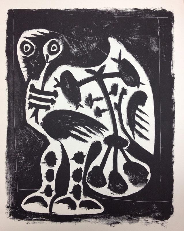 1959 Picasso lithograph The Great Owl (1 of 1)