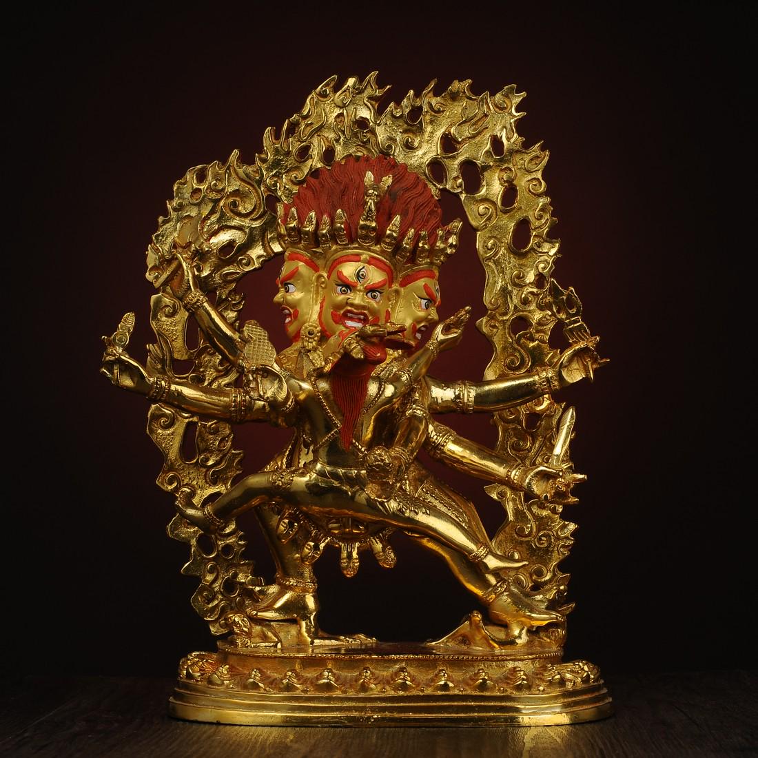 Tibetan Bronze Buddha Statue - Vajra Buddha Statue (1 of 8)