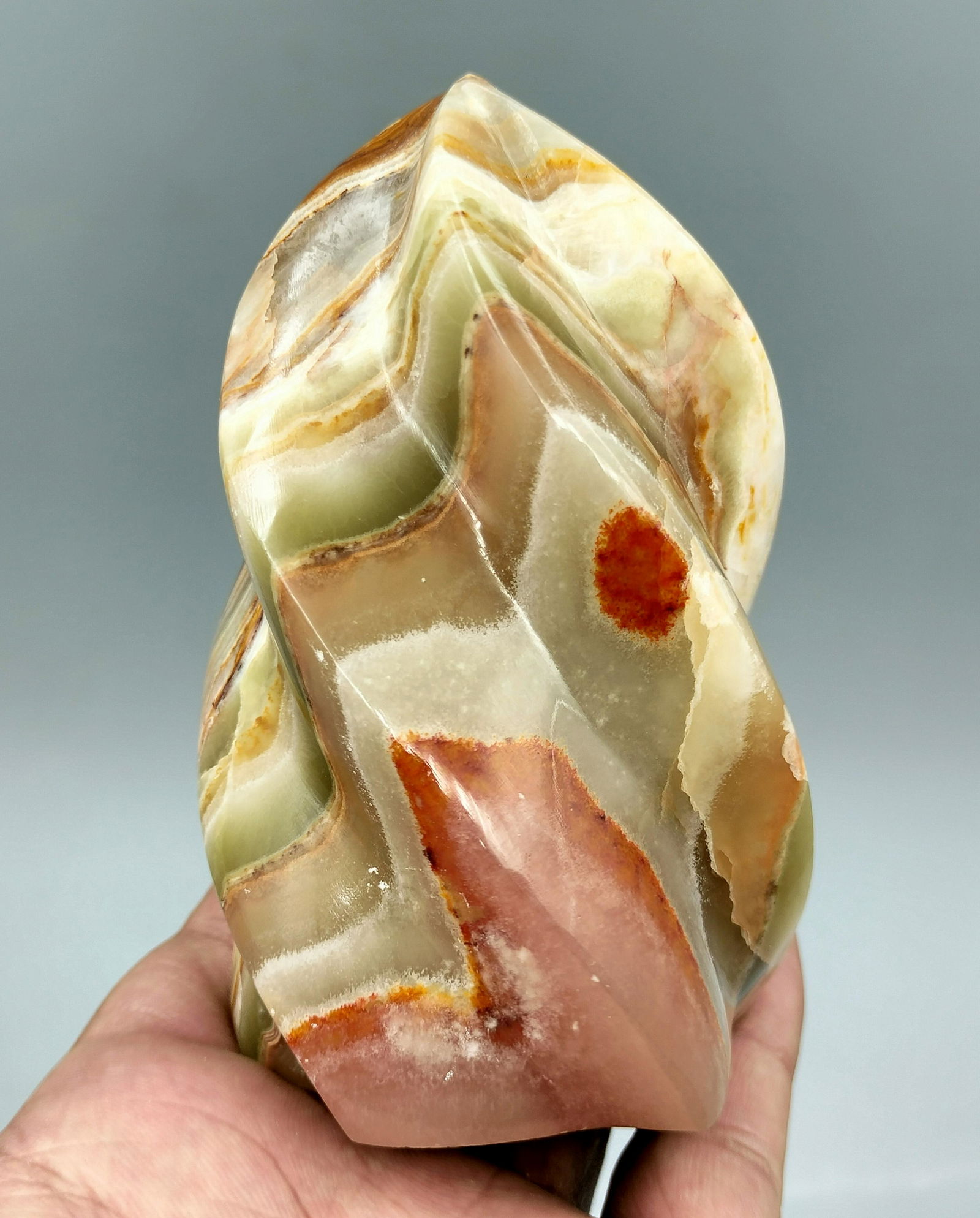 206 Gram Beautiful Natural Onyx  Healing Sphere (1 of 3)