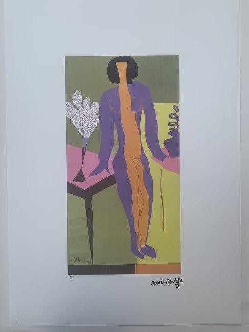 HENRI MATISSE- Zulma, 1954: Artist: HENRI MATISSE Title: Zulma, 1954 Publisher: Foundation Henri Matisse Dimensions: 70x50 Description: Pencil: Henri Matisse Author: Henri Matisse Technique: Off set lithography Dimensions: 50x70